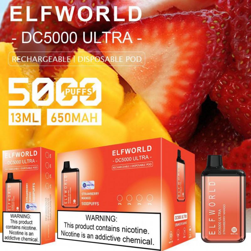 Elfworld Pen Dc5000 Ultra 6000 Puffs