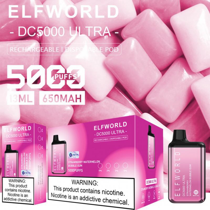 Elfworld Pen Dc5000 Ultra 6000 Puffs