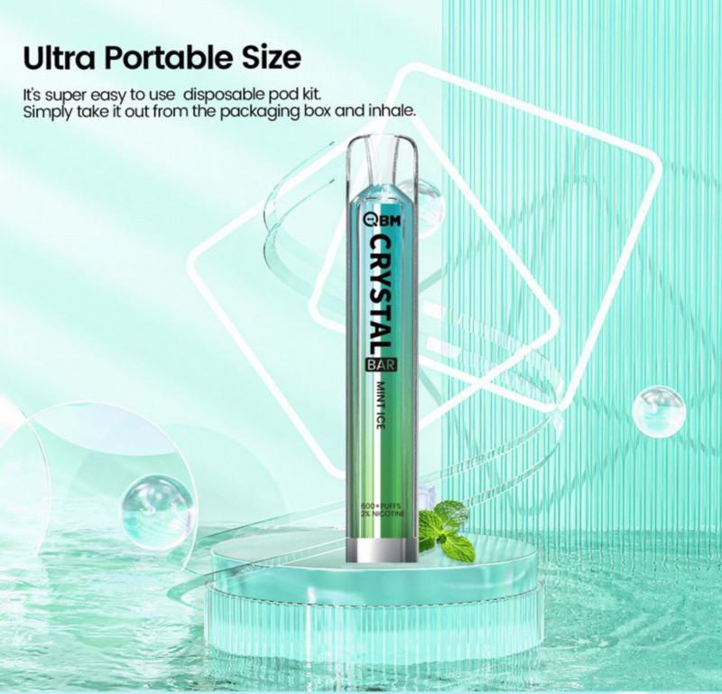 Disposable QBM Vape Fruit Flavor Cyrstal About 600 Puffs Pen