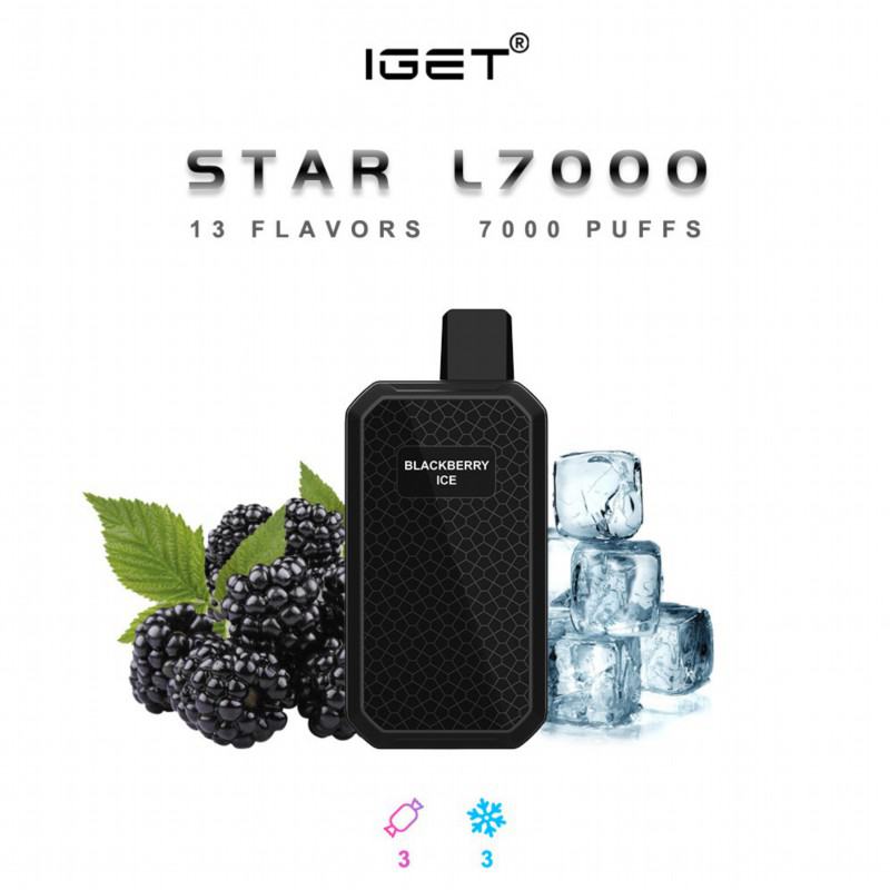 Disposable Iget 7000 Puffs E-cigarette Nicotine