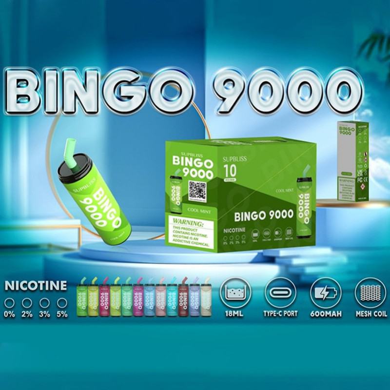 Baish Supbliss Bingo 9000 Brands Disposable Vape