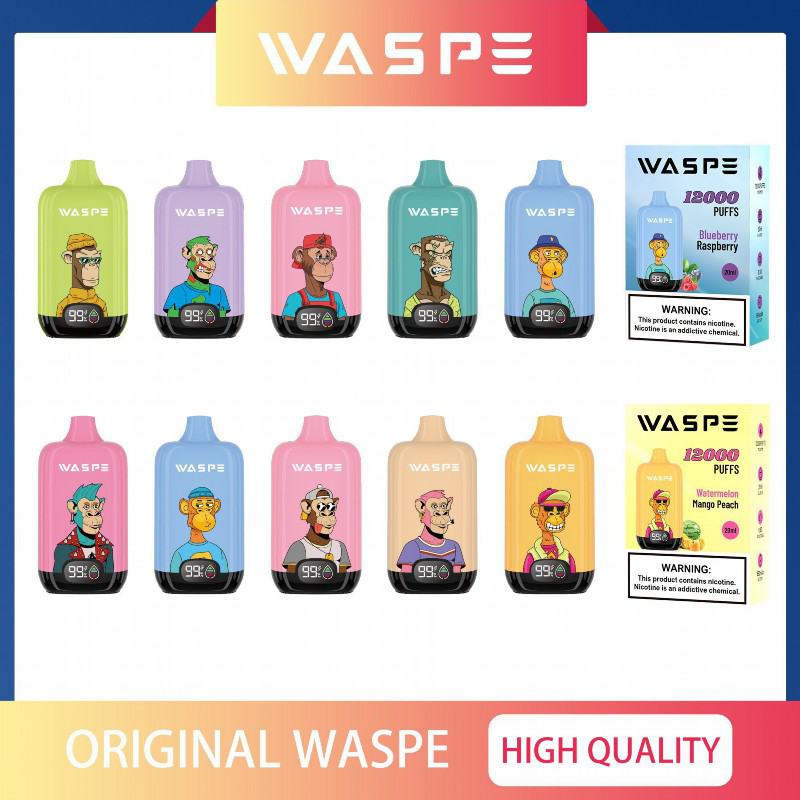 Disposable Vape Waspe Box 12000 Puffs Brands