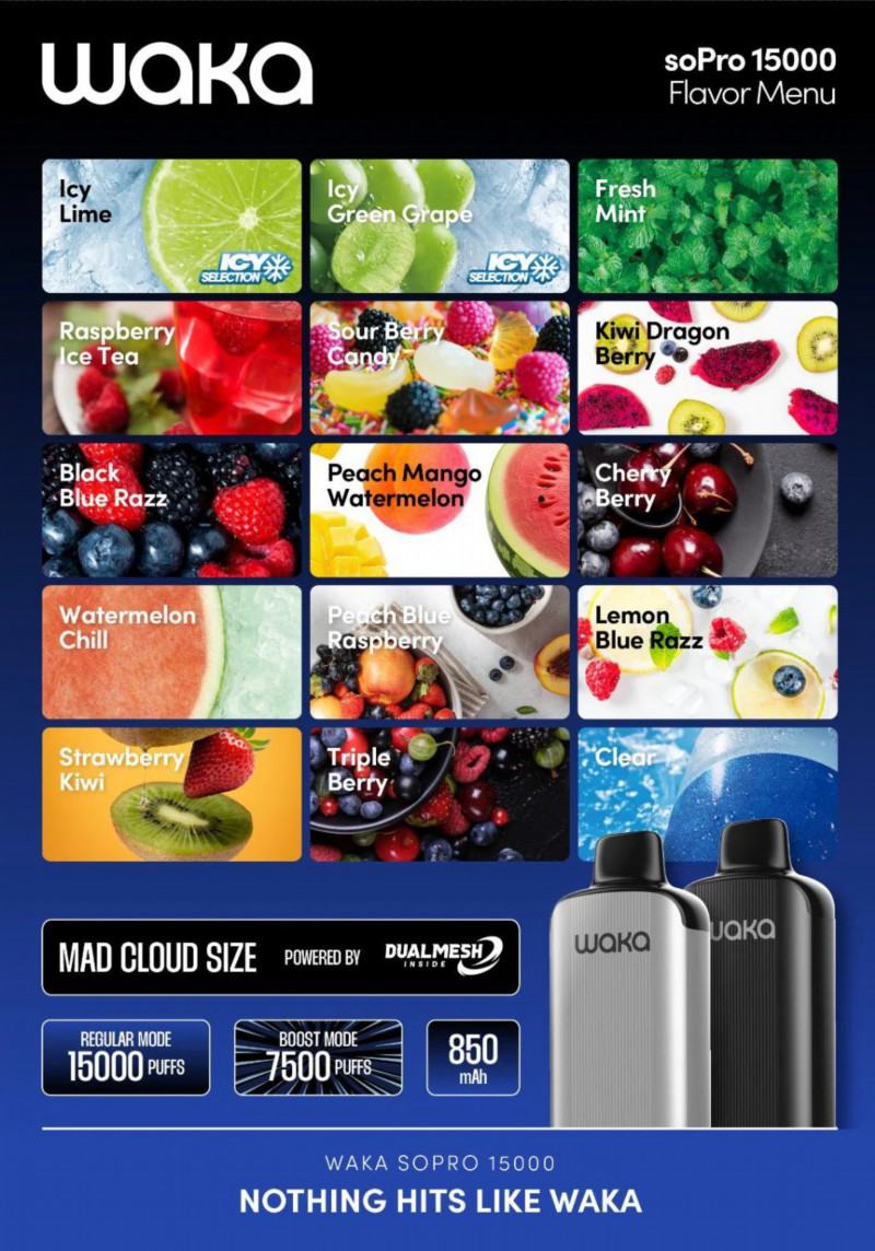 Vape Pens Waka Sopro 15000 Puffs