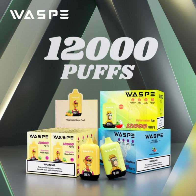 Waspe Pens 12000 Digital Box 15000 Puffs Disposable Vape