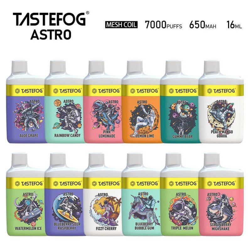 Tastefog Pen Tastefog Astro 7000 Puffs Hits Vape Puffs