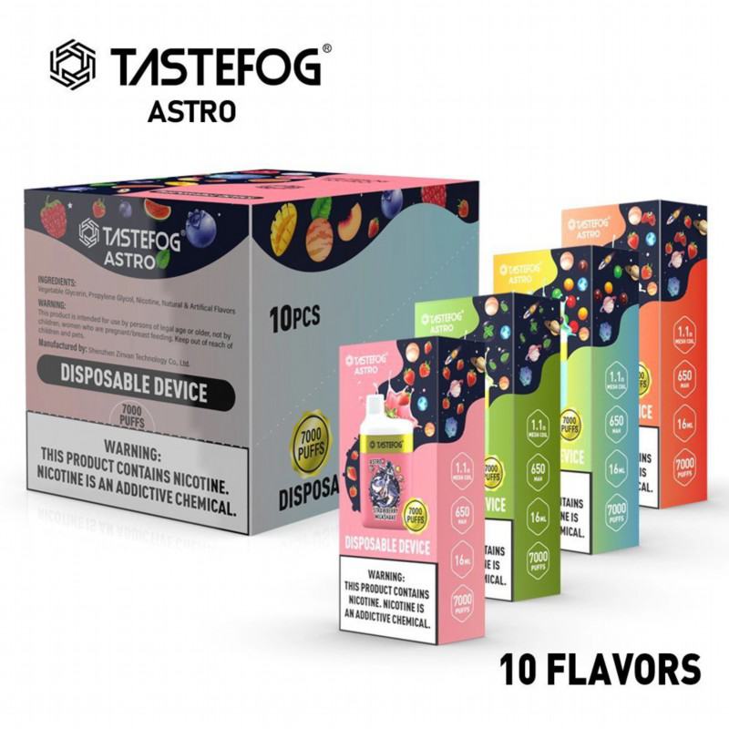 Tastefog Pen Tastefog Astro 7000 Puffs Hits Vape Puffs