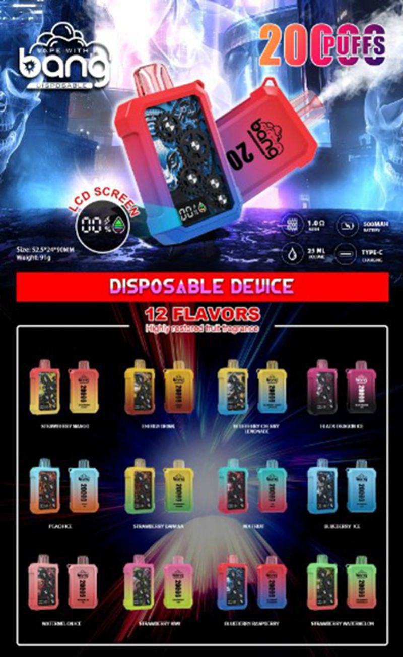 Bang 20000 20k  Disposable E Disposable Vape Brands