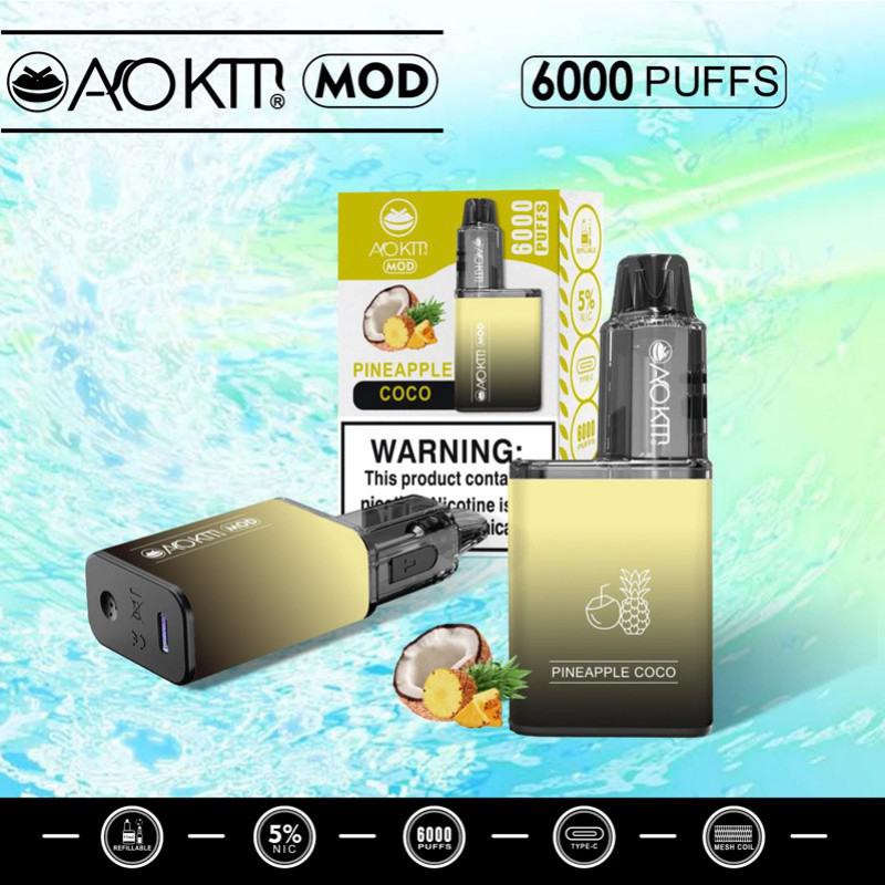 Elfworld Aokit Mod Refillable 6000 Disposable Vape Pen