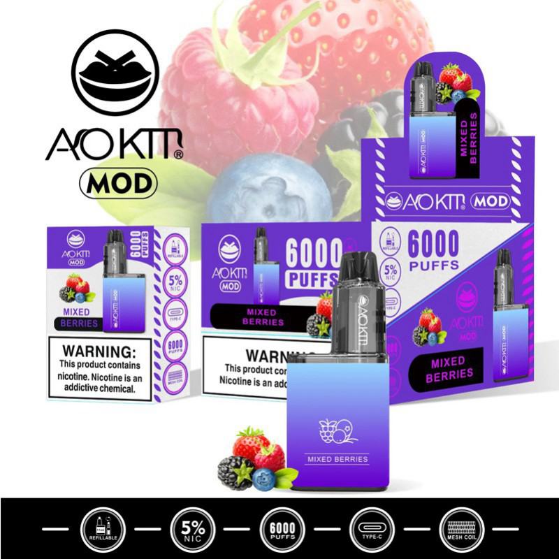 Elfworld Aokit Mod Refillable 6000 Disposable Vape Pen