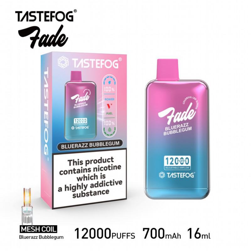 Tastefpg Tastefog Fade 12000 Puffs Vape Disposables