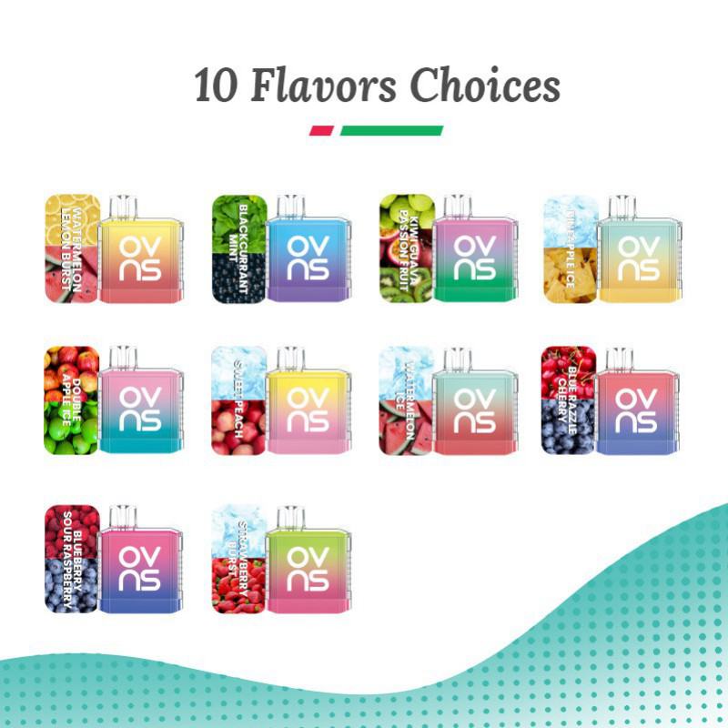 Disposable OVNS Vape Ovns Crystal Box Mesh 04 Brands