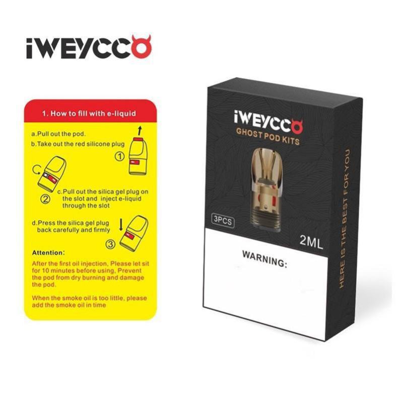 POD SYSTEM Vape Lweycco Ghost Pod System >300 Puffs