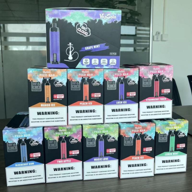 Disposable Feed E-cigarette Feed Shisha 15000 Puffs Nicotine