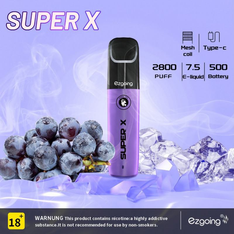 Ezgoing Ezgoing-2800 About 600 Puffs Vape Disposable