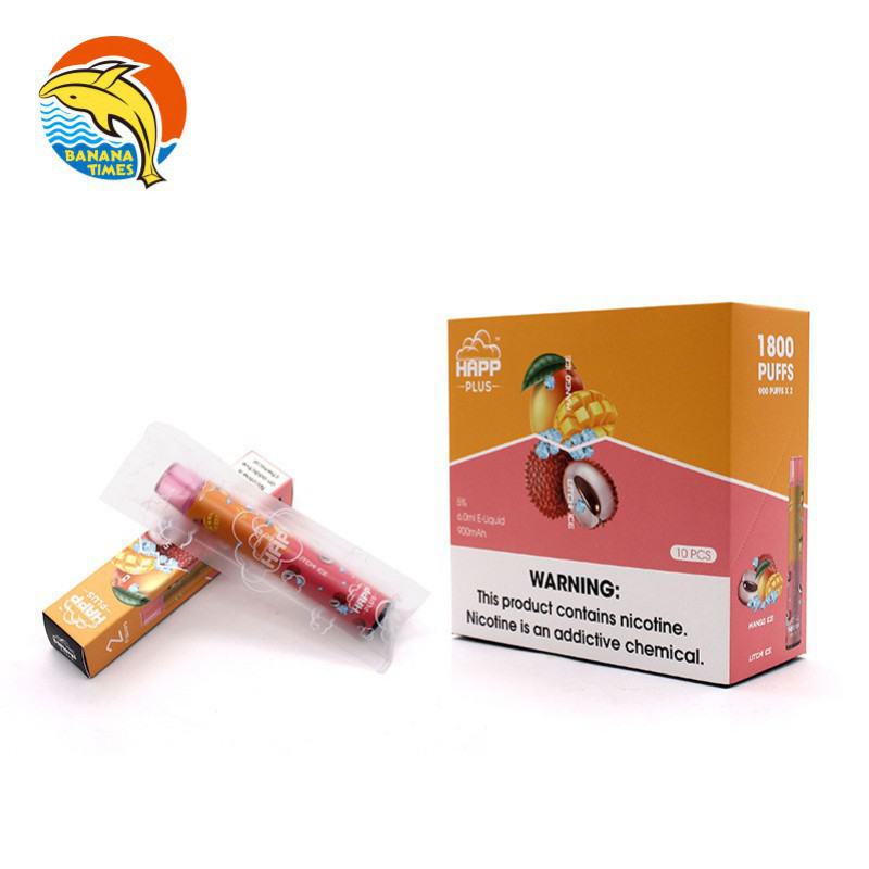 HAPP PLUS Happ Plus E Cig 1800 Puffs Brands Disposable Vape