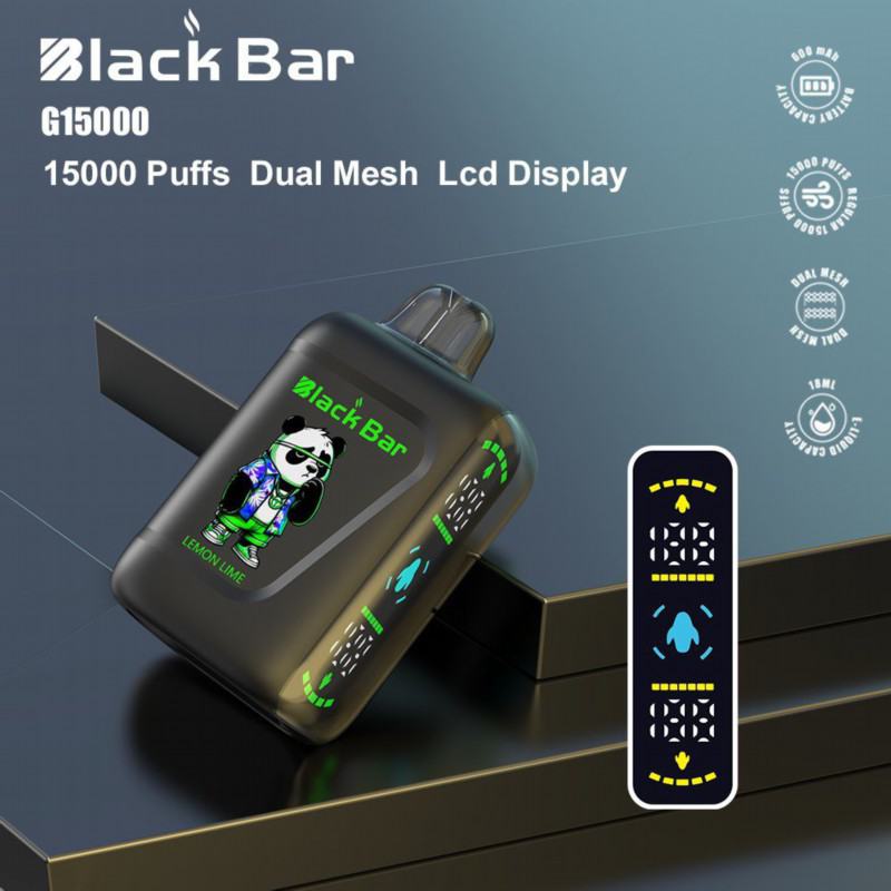Black & Support Customization G15 15000 Puffs Electronic Cigarette Puff