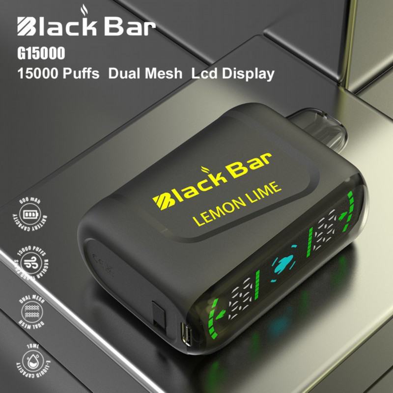Black & Support Customization G15 15000 Puffs Electronic Cigarette Puff