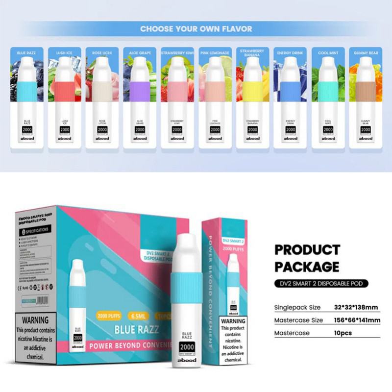 Baish Zbood Smart2 2000 Disposable Vape