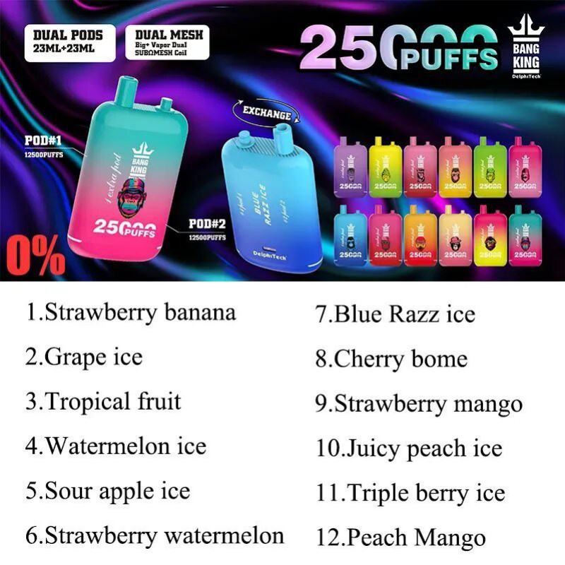 Disposable Bang 25kvv 25000 Puffs