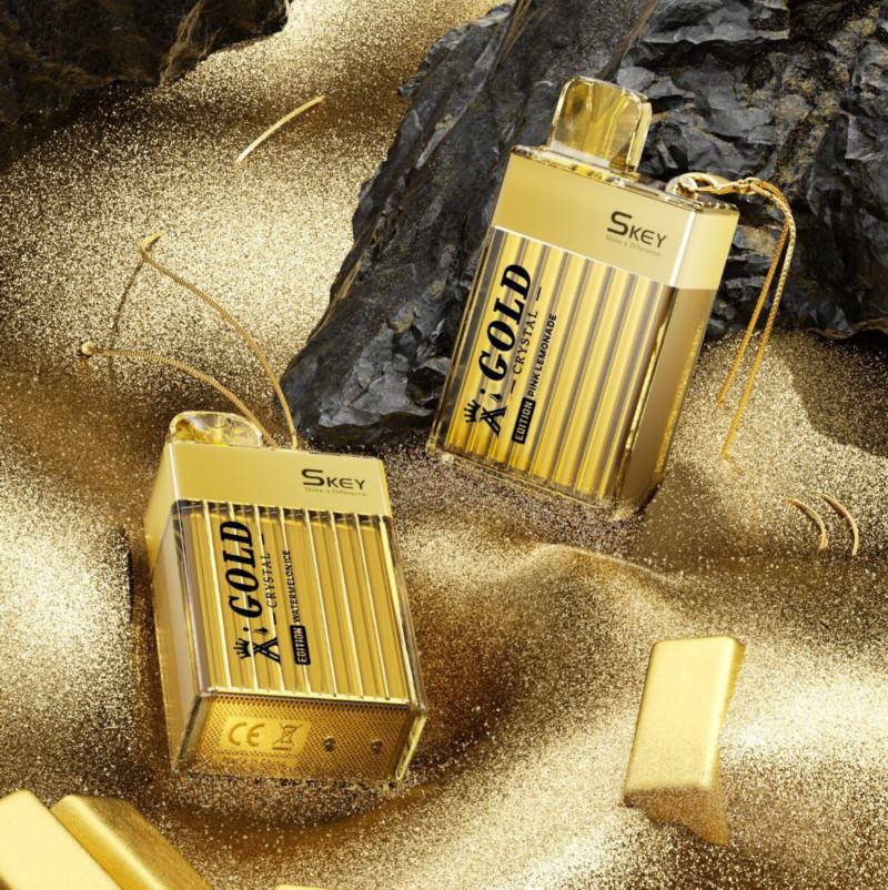 Vape Bar SKEY Skey Gold Crystal 600-equivalentof30cigarettes Puffs
