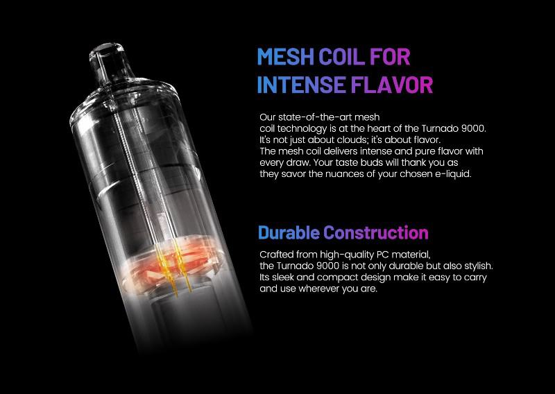 DUNKE Rainbow Led Light 600 Puffs Original