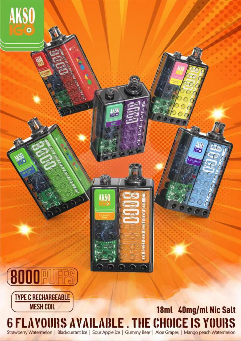 Vape Bars AKSO Akso Igo 8000 Puffs