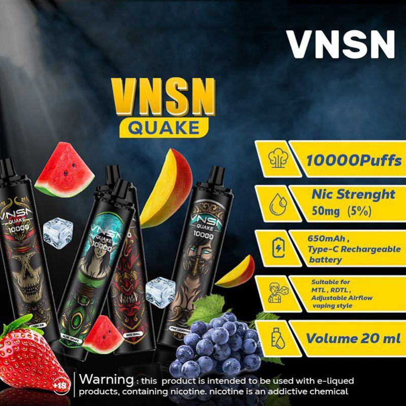 hcigar Vnsn Quake 10000 Puffs Disposable Pen