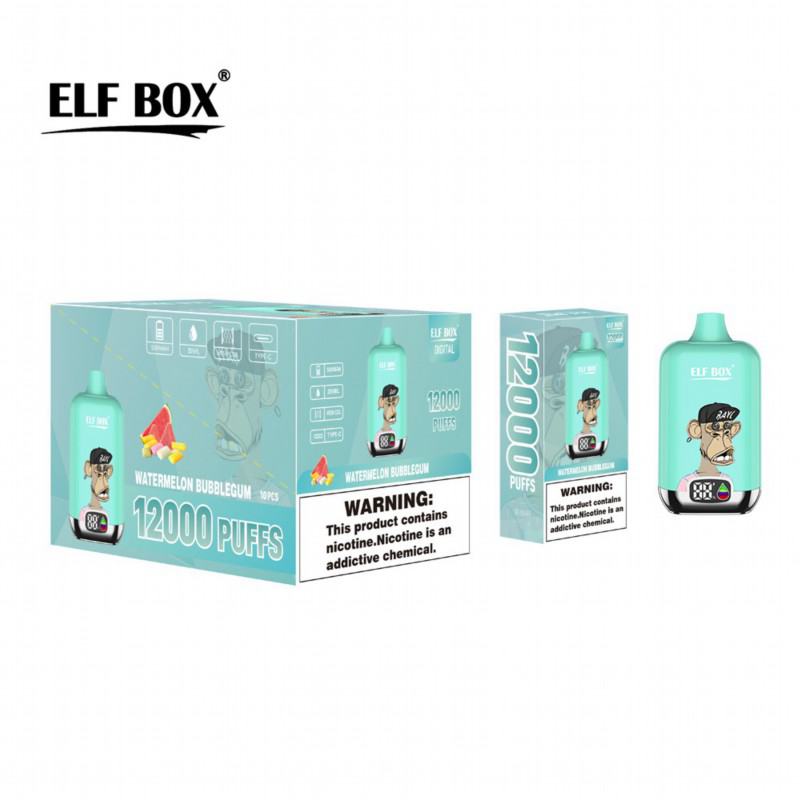 Elf box Bar Elf Box Digital Box 12000 Puffs Disposable Vape