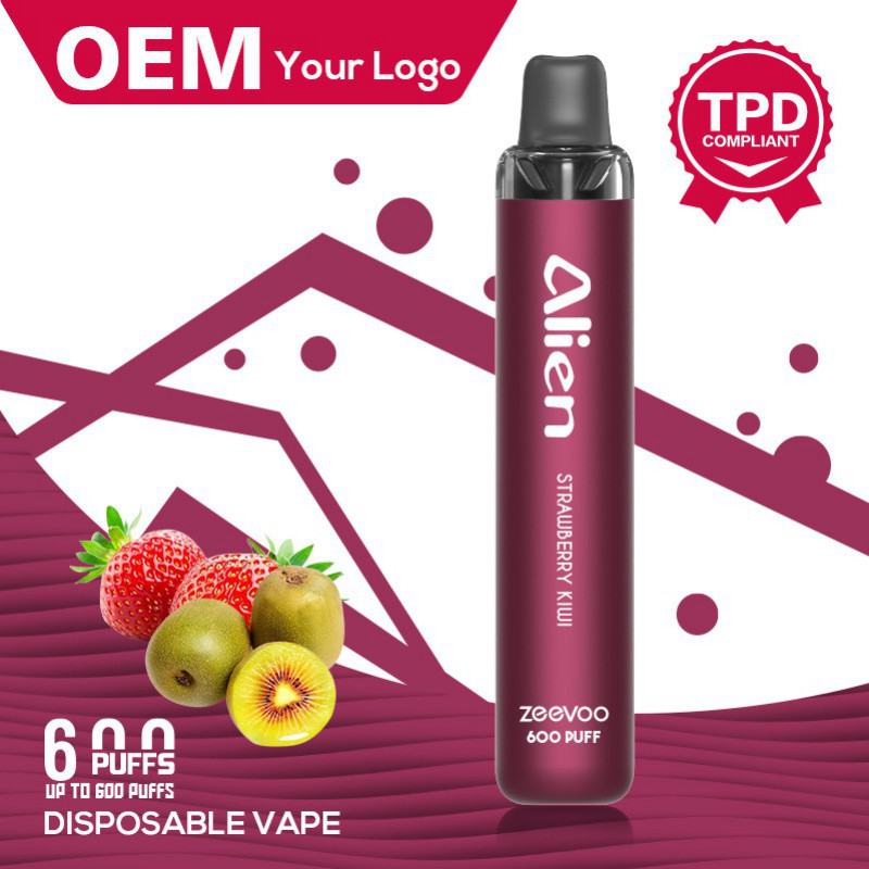 Your Logo Alien 600 Puffs Disposable Big Hit Vape