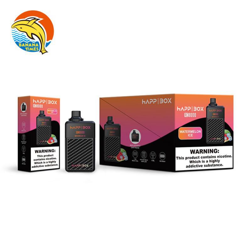 Vape Bars Banana Times Happ Rc E Cig 8000 Puffs