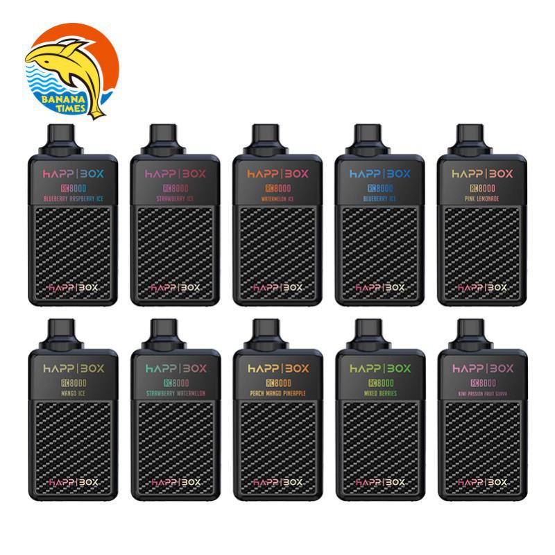 Vape Bars Banana Times Happ Rc E Cig 8000 Puffs