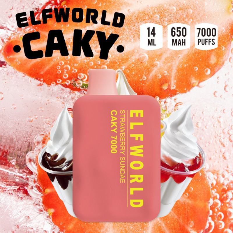 Elfworld Vape Pens Caky  13 Flavors 7000 Puffs