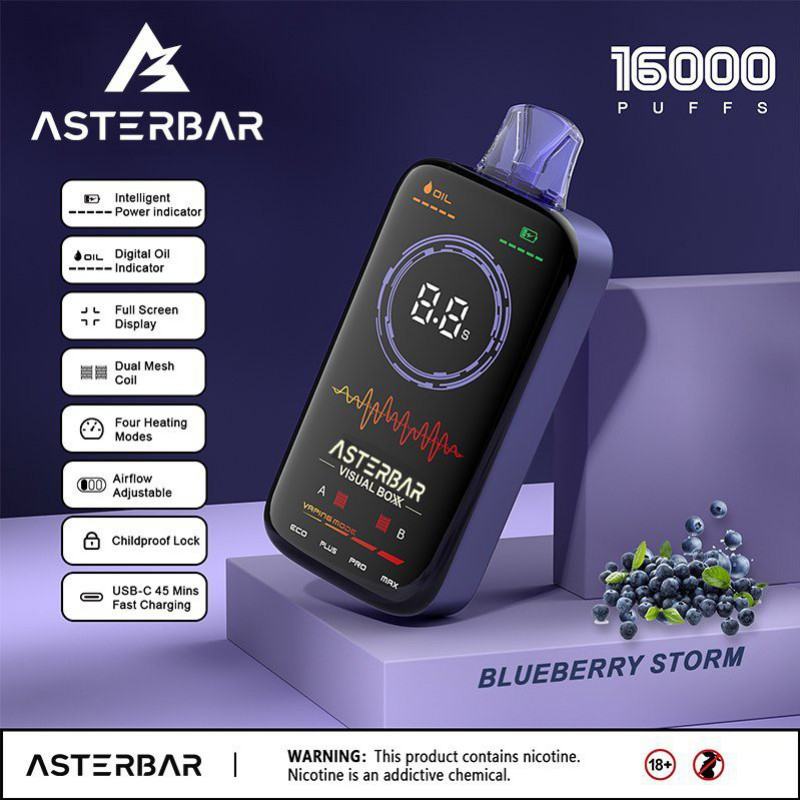 customized Aster 16000 Puffs Disposable Vape Pod
