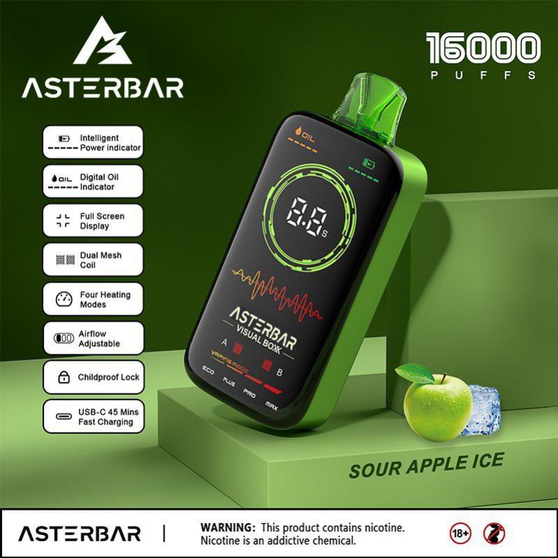 customized Aster 16000 Puffs Disposable Vape Pod