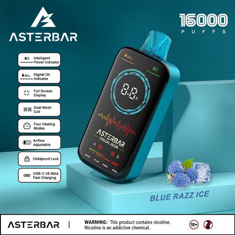 customized Aster 16000 Puffs Disposable Vape Pod