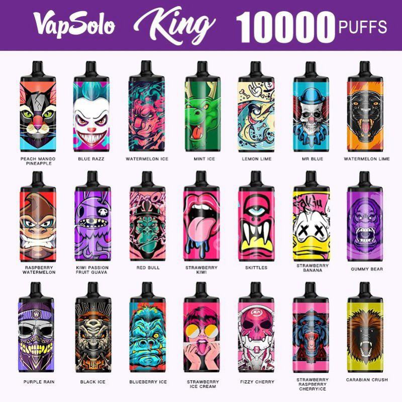 Disposable Vape Vapsolo King 10000 3in130k30ml36ml4flavours Puffs Brands