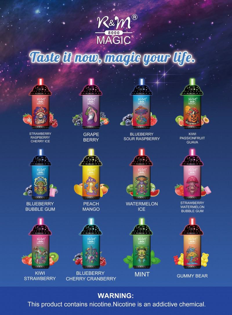 R&M SMOKE R&m Magic 8000 Electronic Cigarette Puff