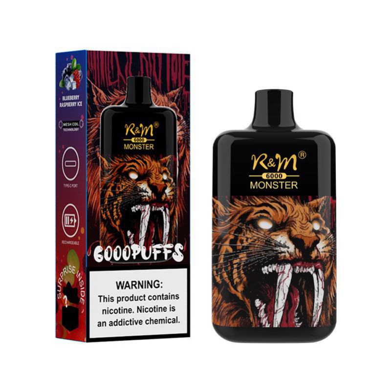 Ef & Bang/OEM/ODM Bars Monster 6k 6000 Puffs Hits Vape Puffs