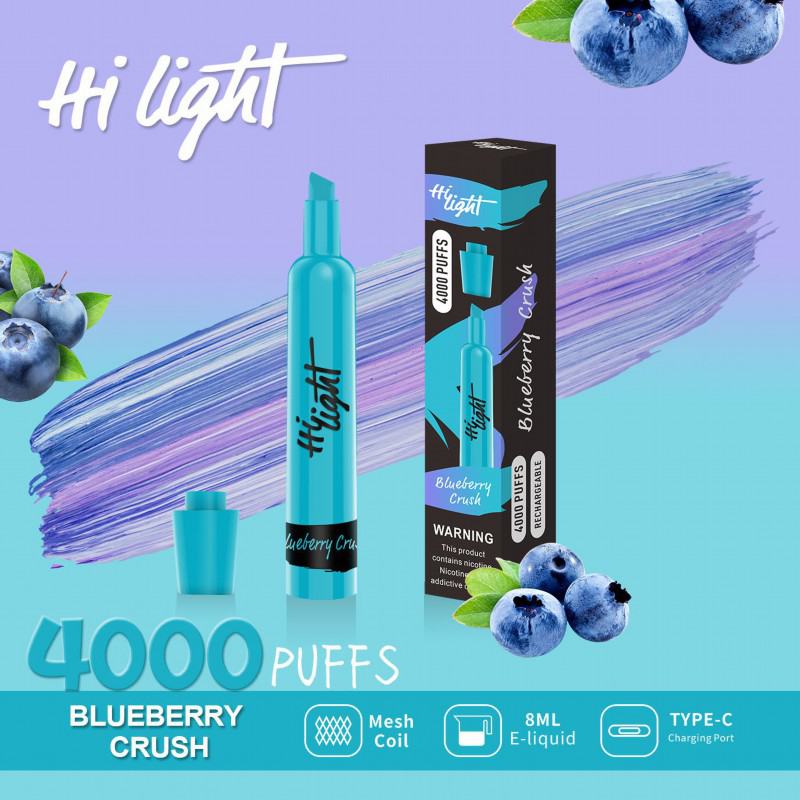 Hi Light 4000 Hi Light 4000 Puffs Disposable E-cigarette Nicotine