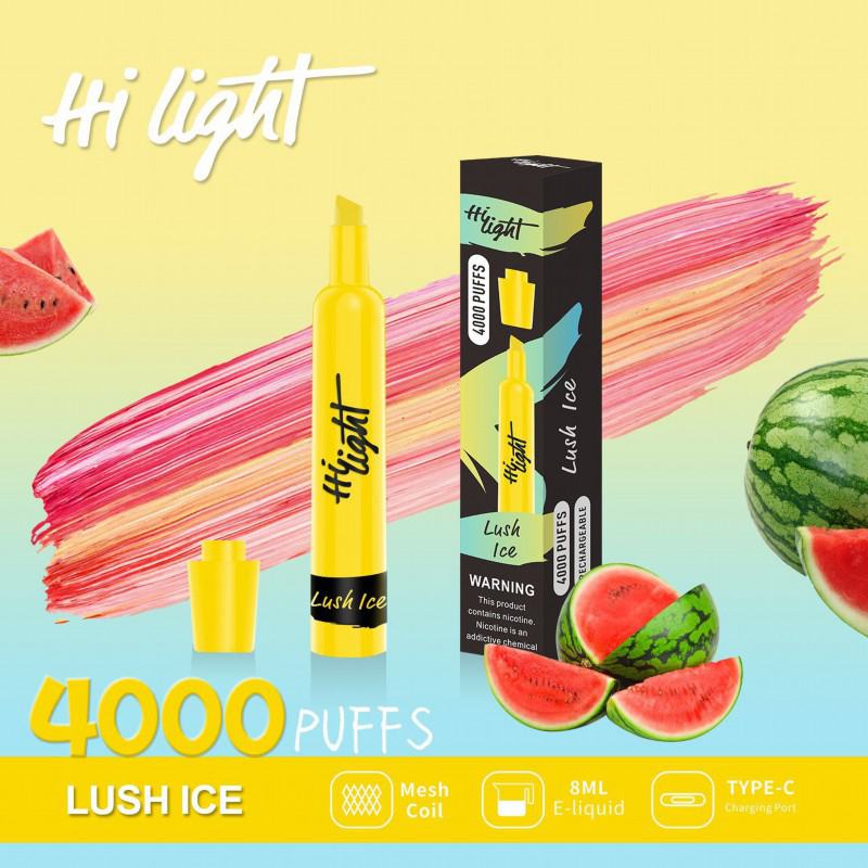 Hi Light 4000 Hi Light 4000 Puffs Disposable E-cigarette Nicotine