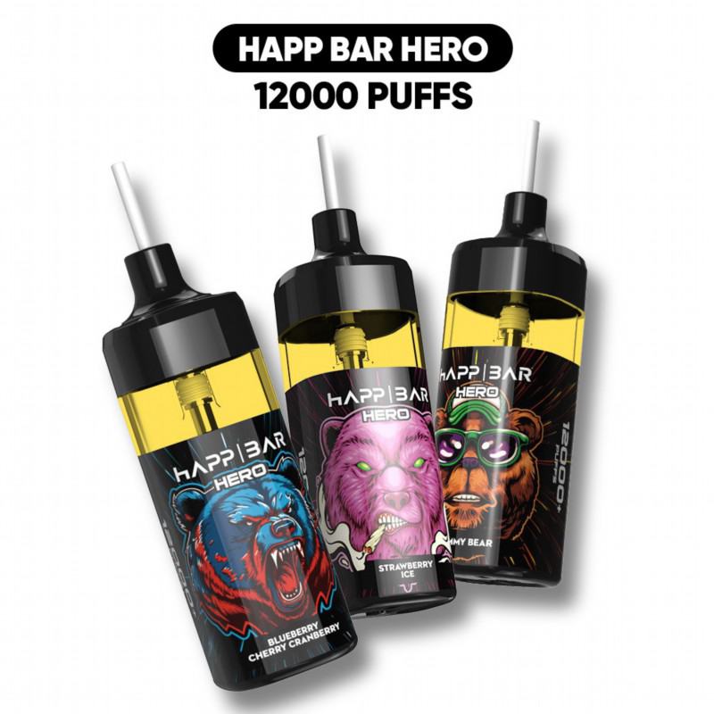 Disposable Vape Banana Times Happ Hero E 8000 Puffs