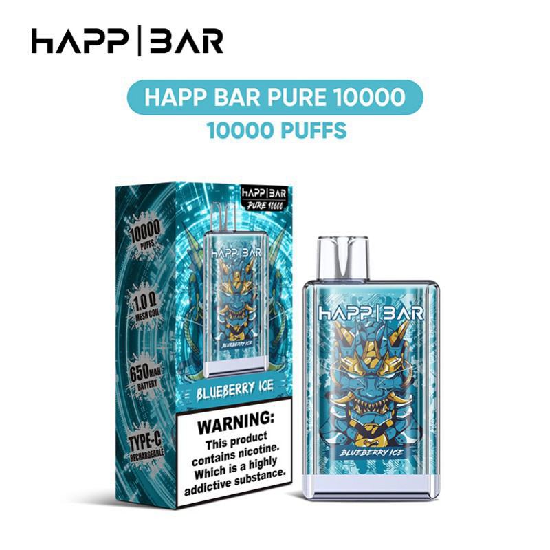 Disposable VAPRIDE E-cigarette Happ Crystal Pure 10000 Puffs Nicotine