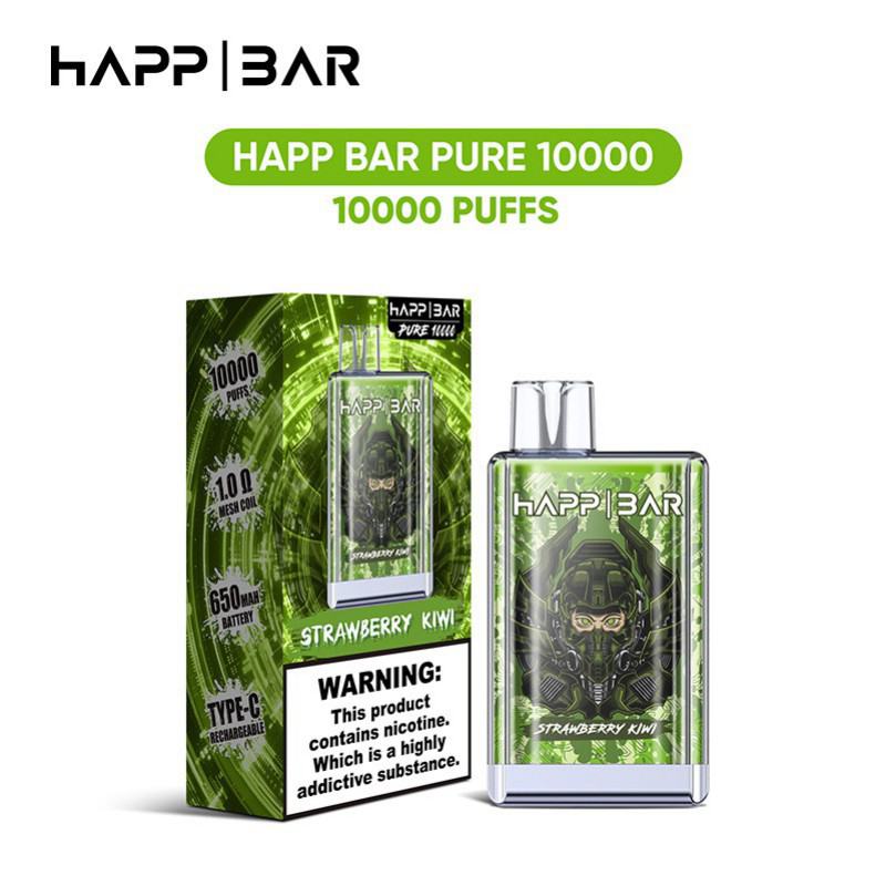 Disposable VAPRIDE E-cigarette Happ Crystal Pure 10000 Puffs Nicotine