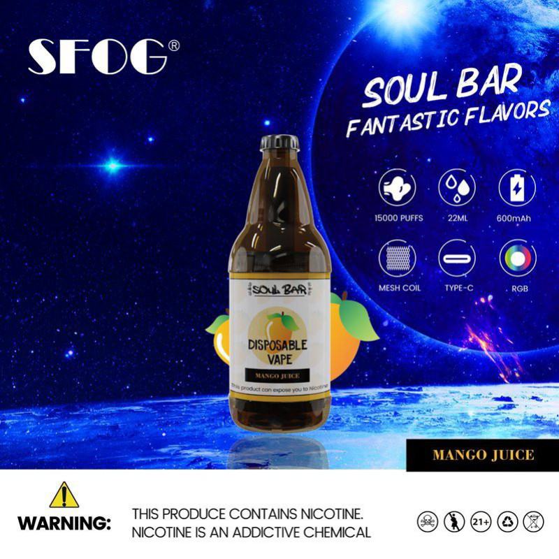 Sfog 15000 Puffs Vape Rechargeable