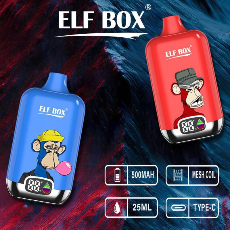 Disposable RandM Elf Box Digital Box 12000 Puffs Vape