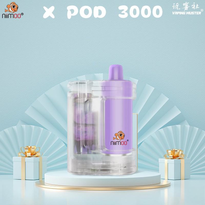 Disposable Niimoo E-cigarette X Pod 3000 Puffs Nicotine