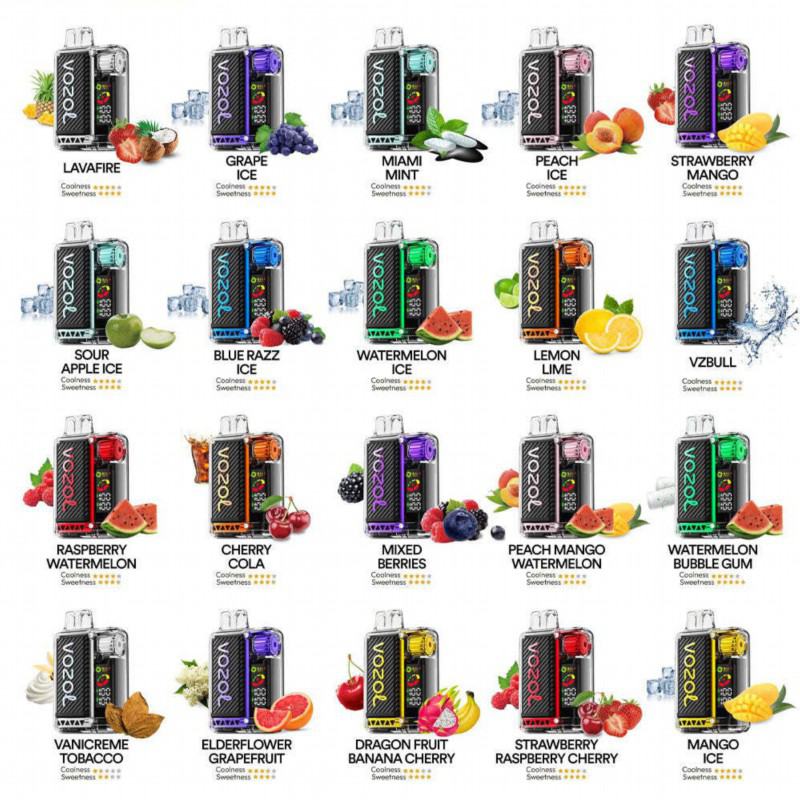 Volestech Vazol Vista 16000 10000 Puffs Boxes