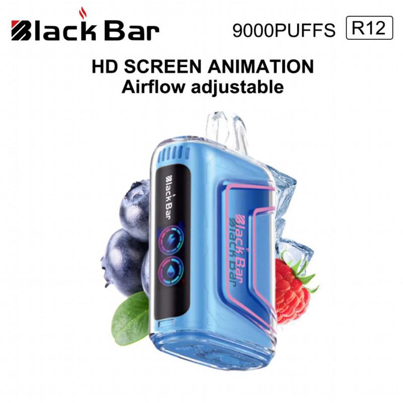 Black & Support Customization R12 12000 Puffs Hits Vape