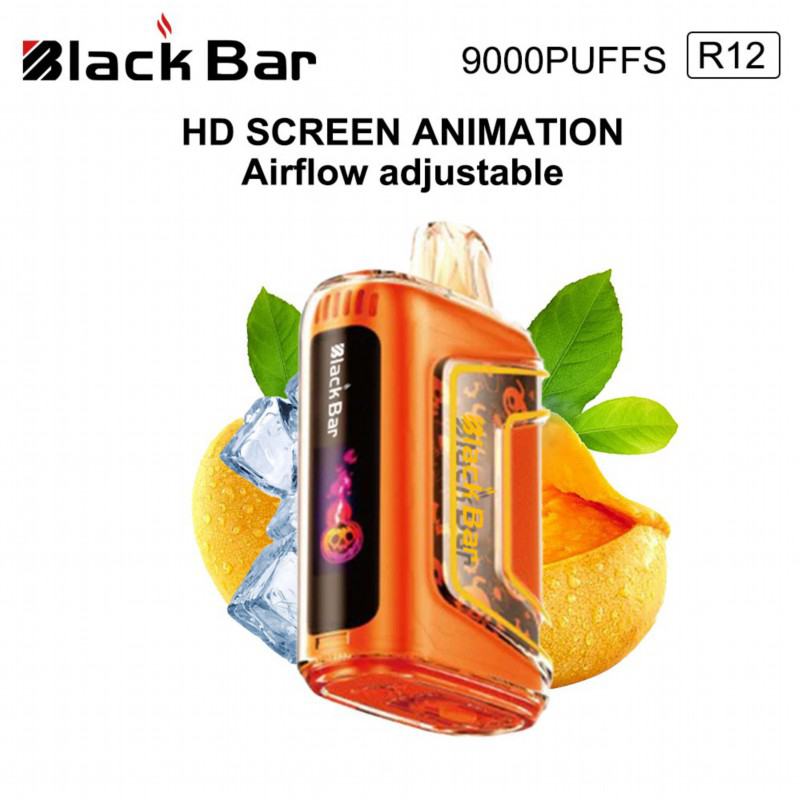 Black & Support Customization R12 12000 Puffs Hits Vape