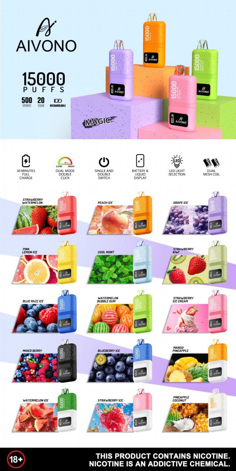 Aivono Plus Aivono 15000 15000+ Puffs